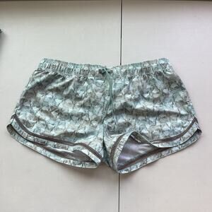 prAna Shorts Womens M Green No Lining Running Athletic Quick Dry Zip Pocket NEW